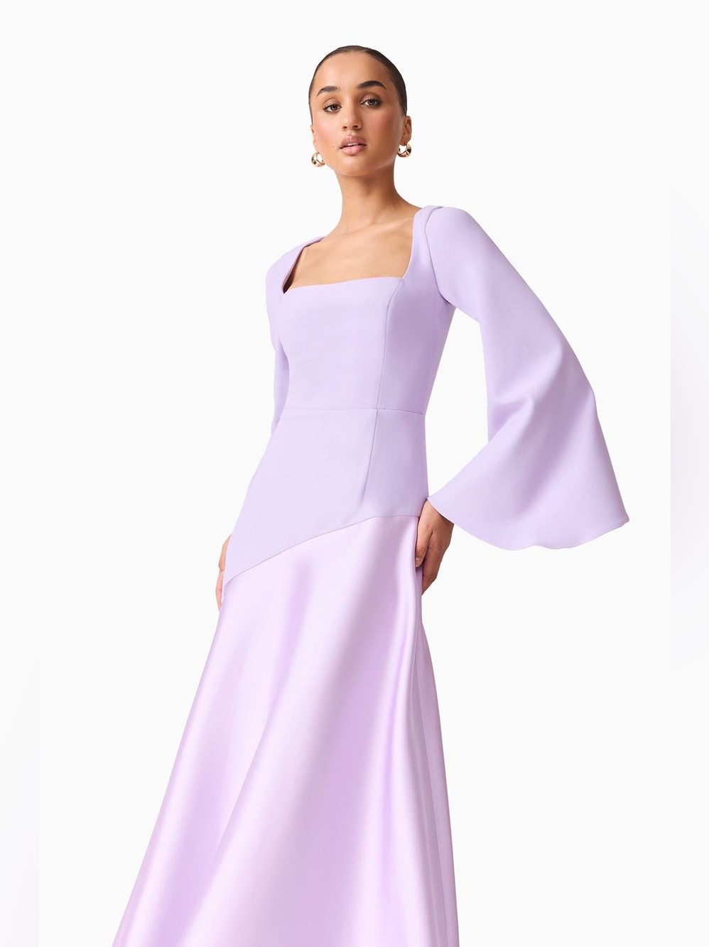 Elliatt Hope Long Sleeve Maxi Dress in Lavender size S NWT